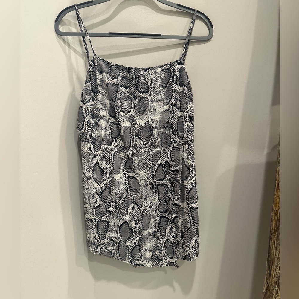 Snake print romper